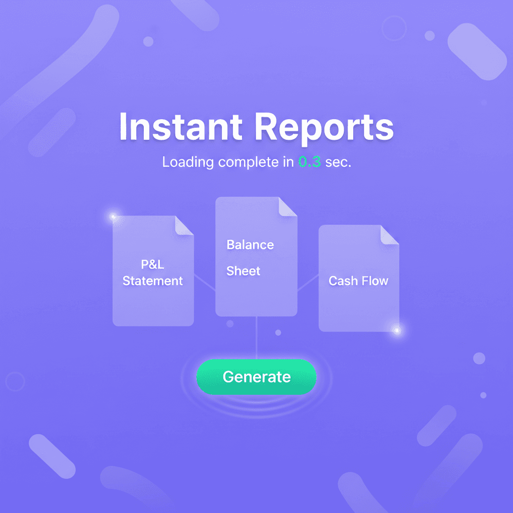 Instant financial reports