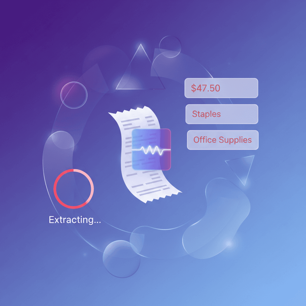 AI extracting receipt data