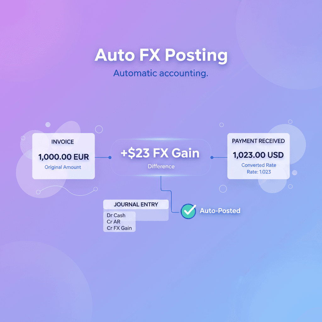 FX gain/loss journal entry