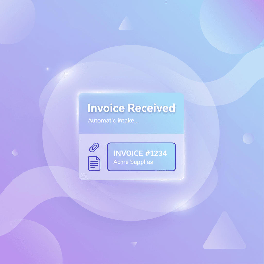 Invoice upload interface